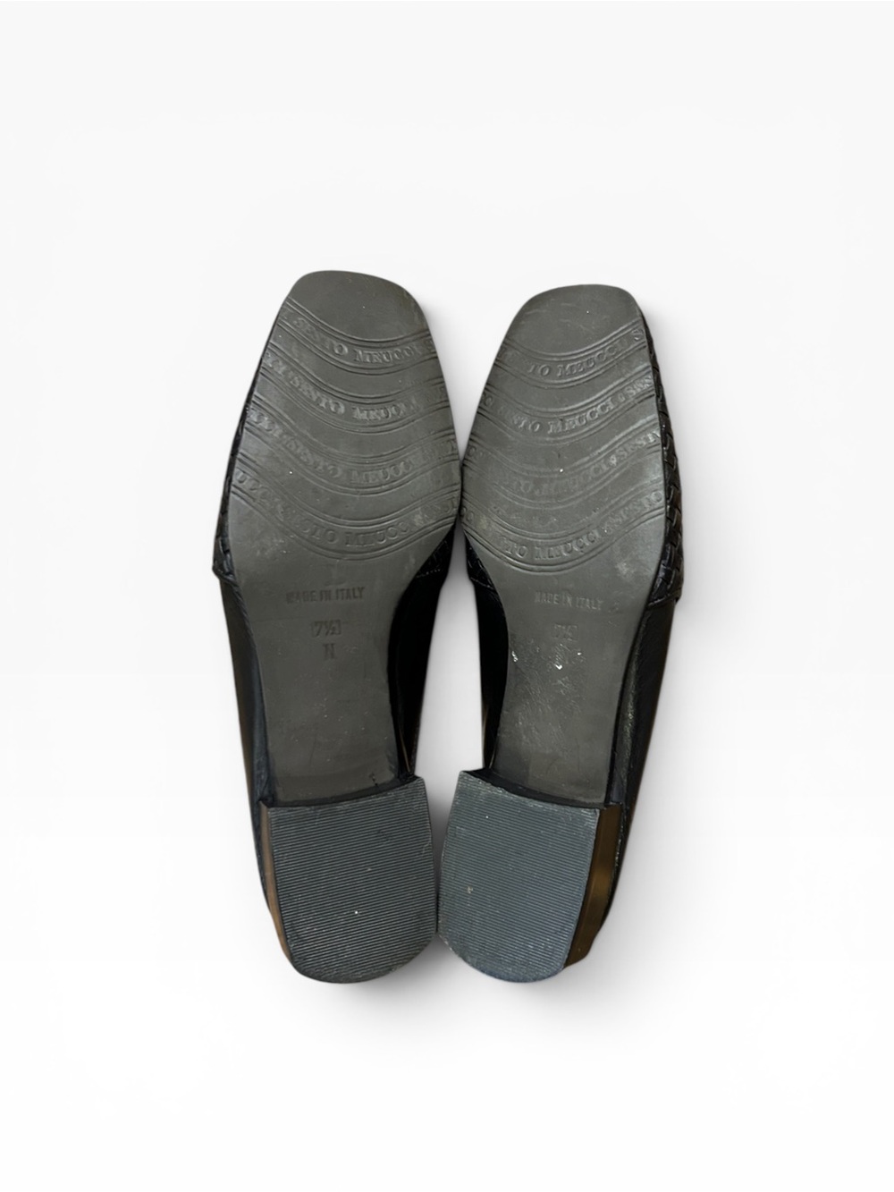 Sesto Meucci Woven Black Leather Mules Women’s Size 7.5 N - Picture 9 of 10